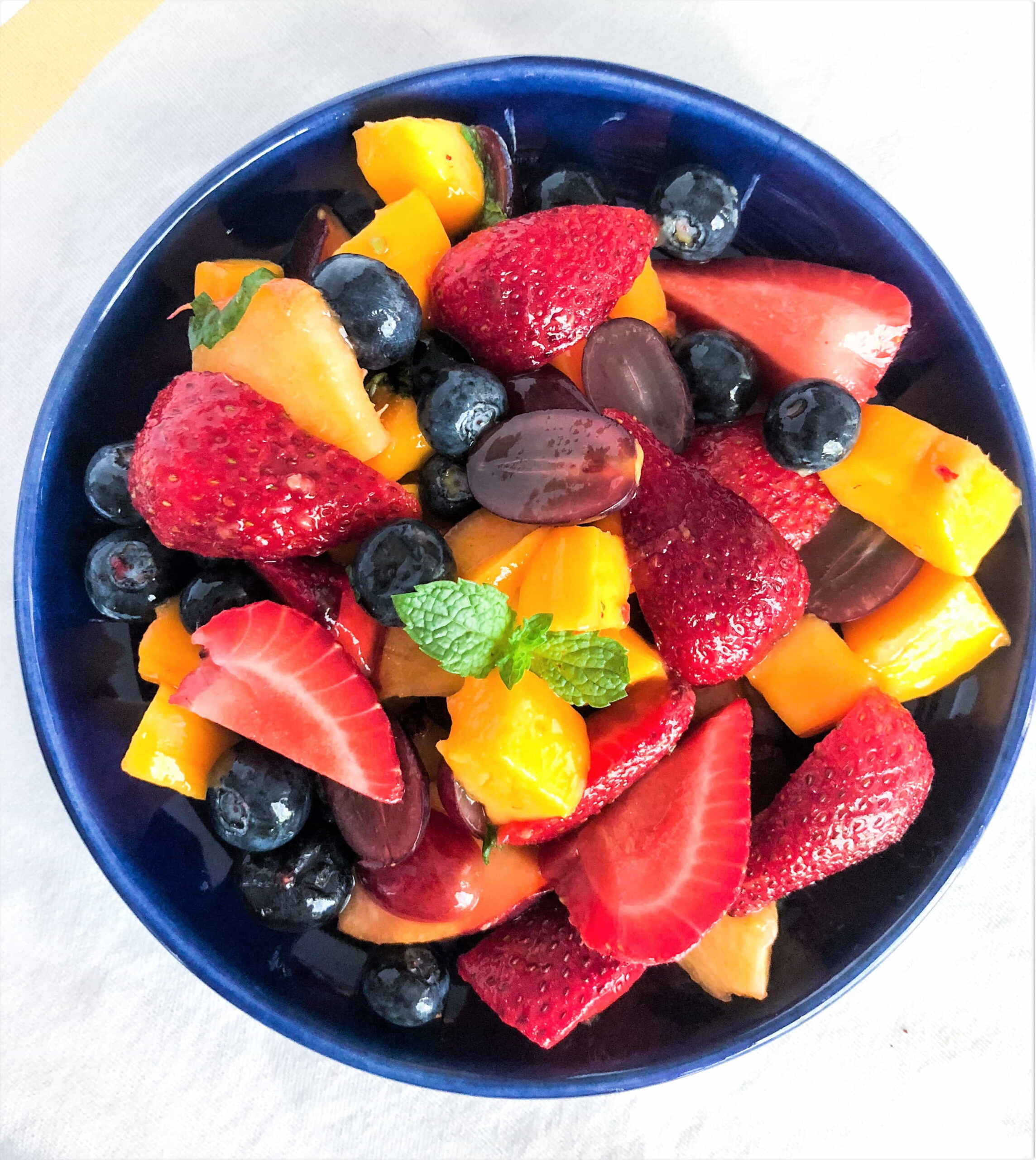 Fruit Salad with Mint and Honey