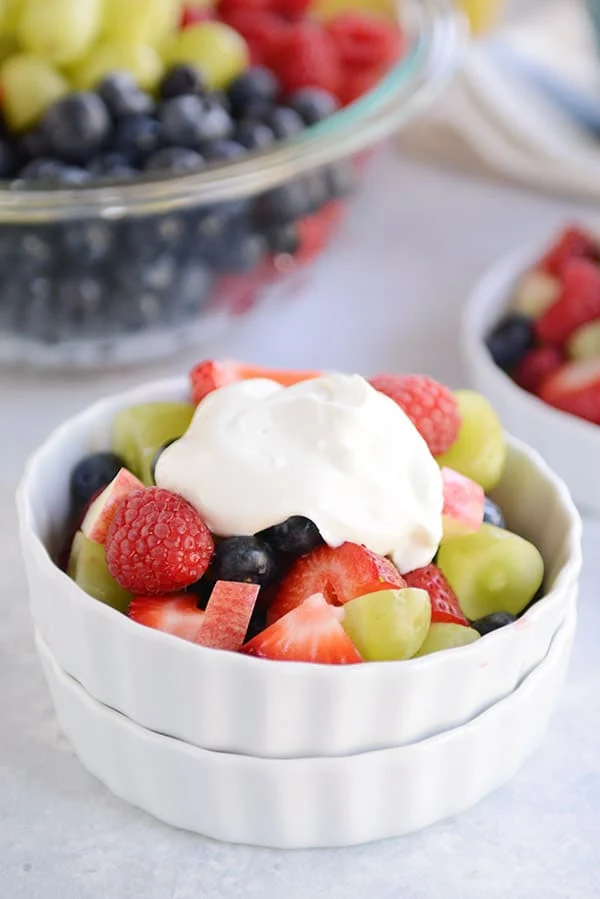 Fruit Salad with Yogurt and Honey