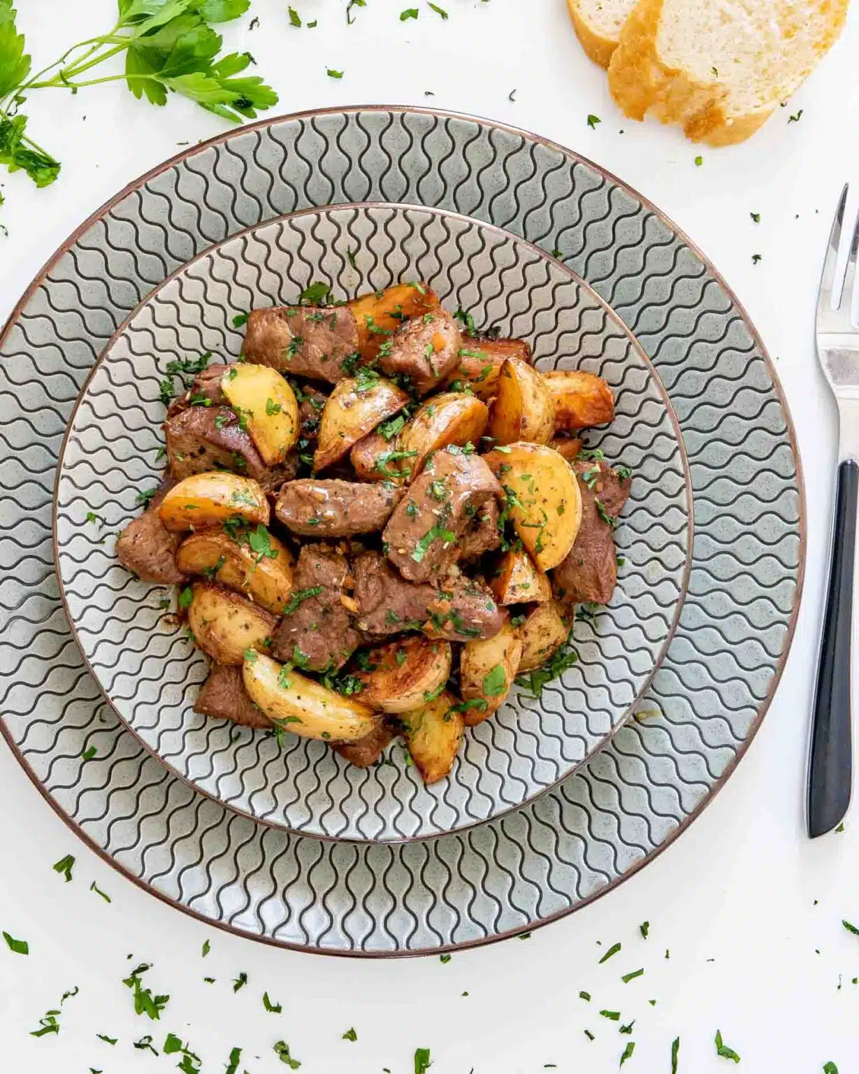 Garlic Butter Steak and Potatoes
