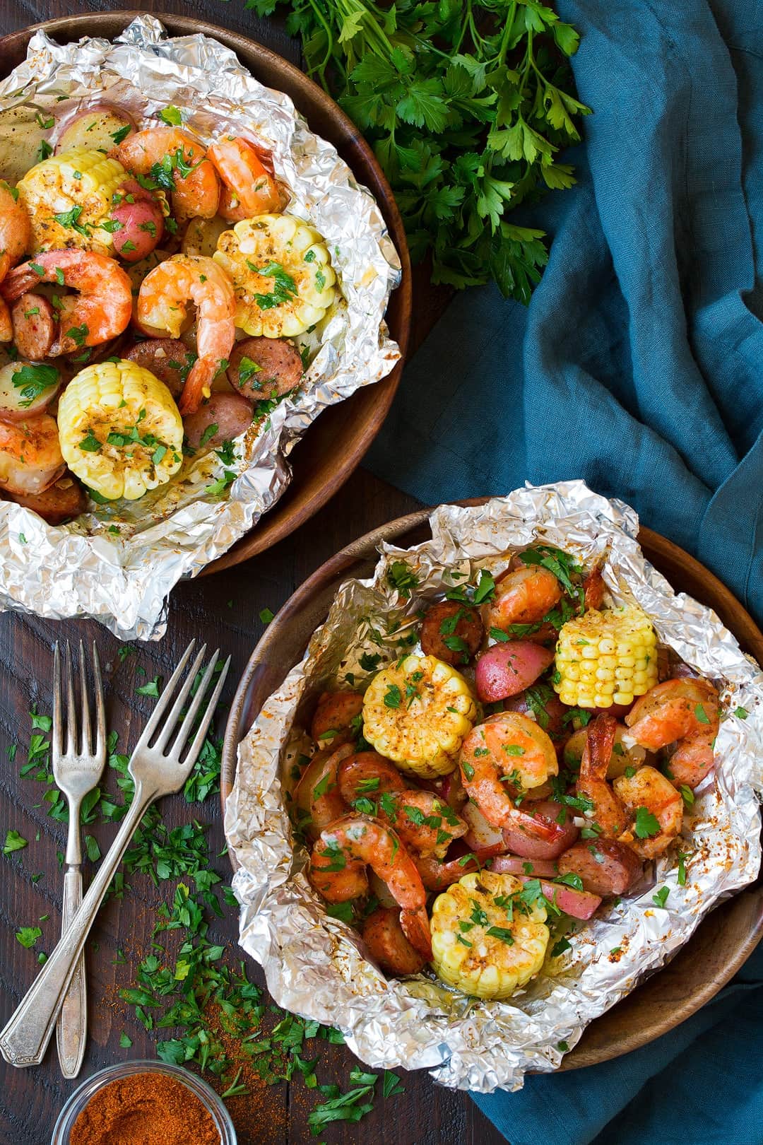 Grilled Shrimp Foil Packets