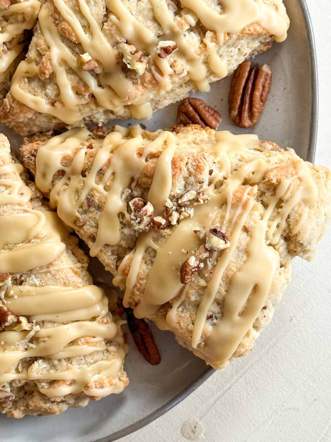 Maple Pecan Sourdough Scones