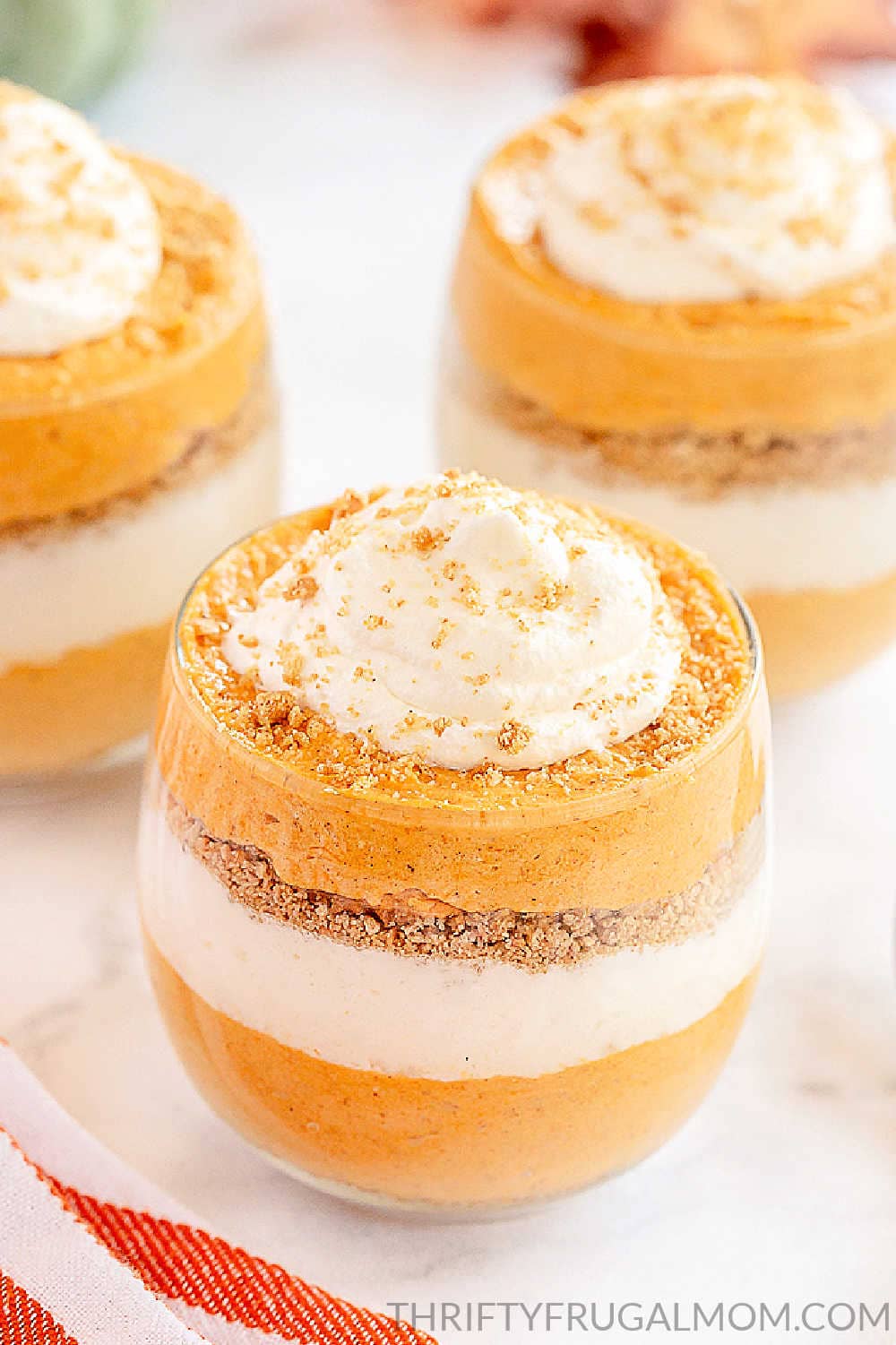 No Bake Pumpkin Cheesecake Trifles