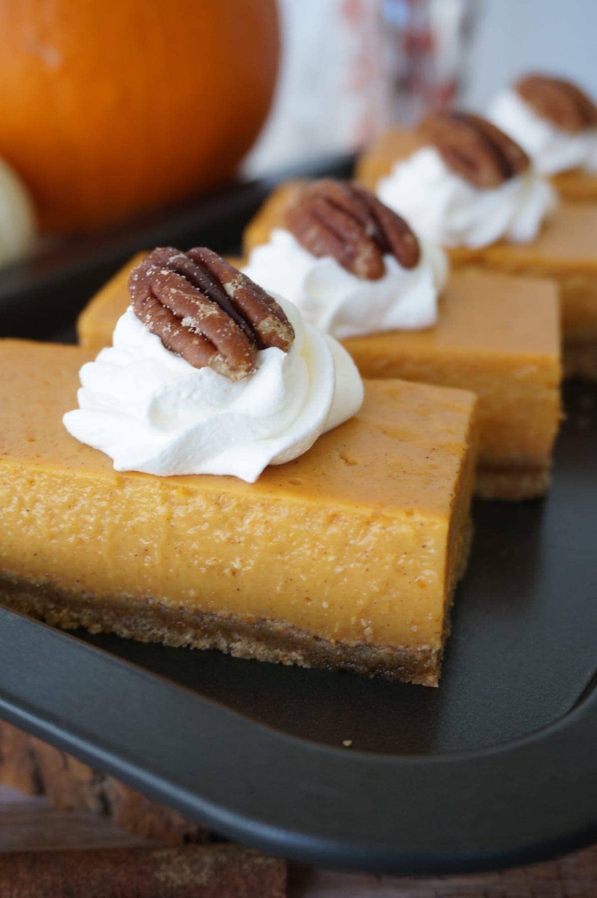 No Bake Pumpkin Pie Bars