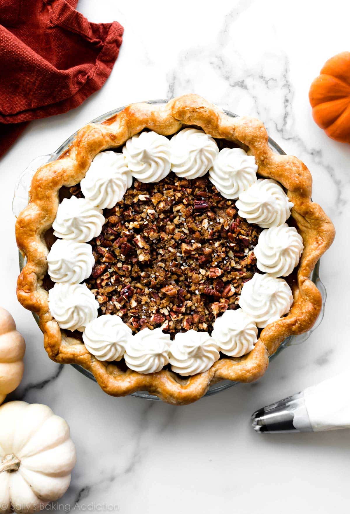 Pecan Praline Pumpkin Pie