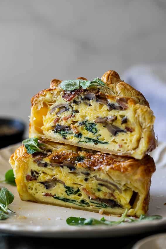 Puff Pastry Breakfast Quiche