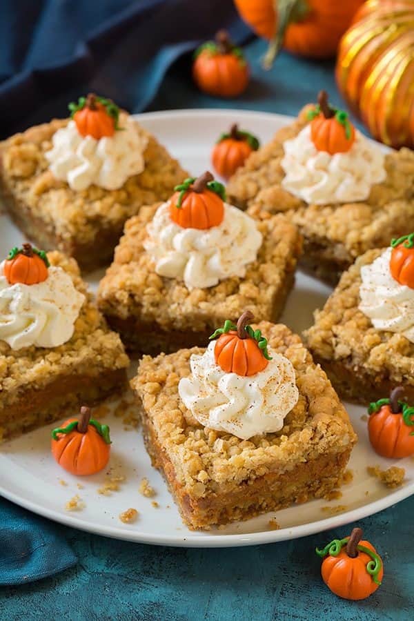 Pumpkin Pie Crumb Bars