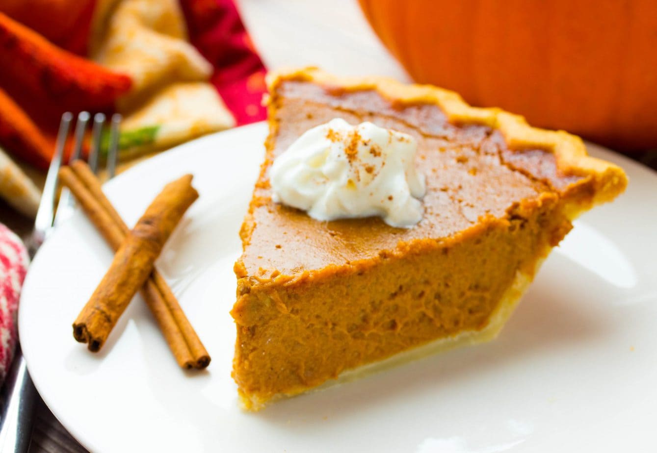 Pumpkin Pie with Brown Sugar Swirl