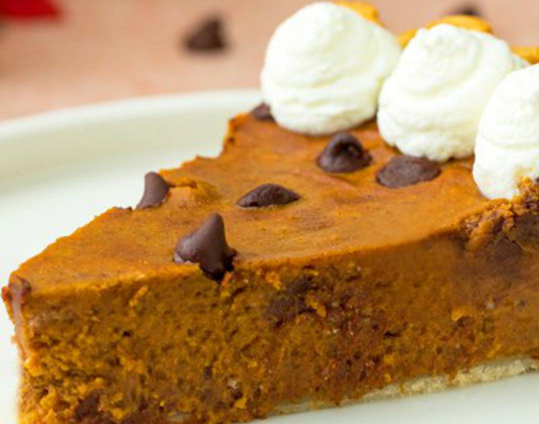 Pumpkin Pie with Chocolate Chips