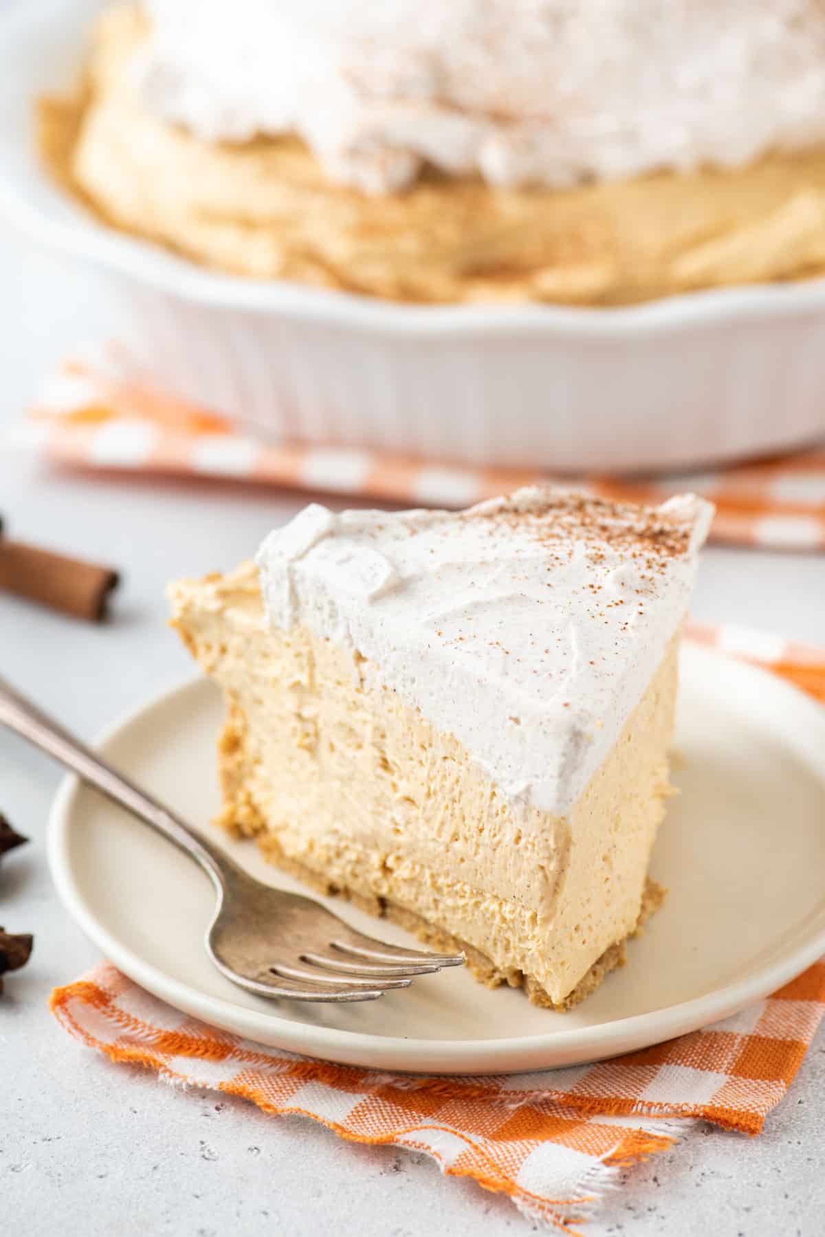 Pumpkin Pie with Whipped Cream
