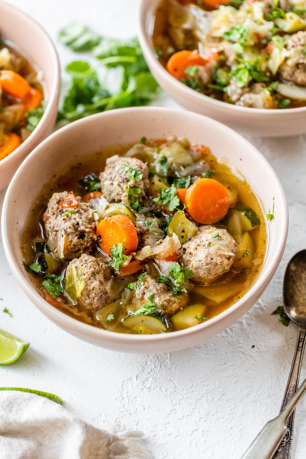 Quick and Easy Veggie Packed Meatball Soup