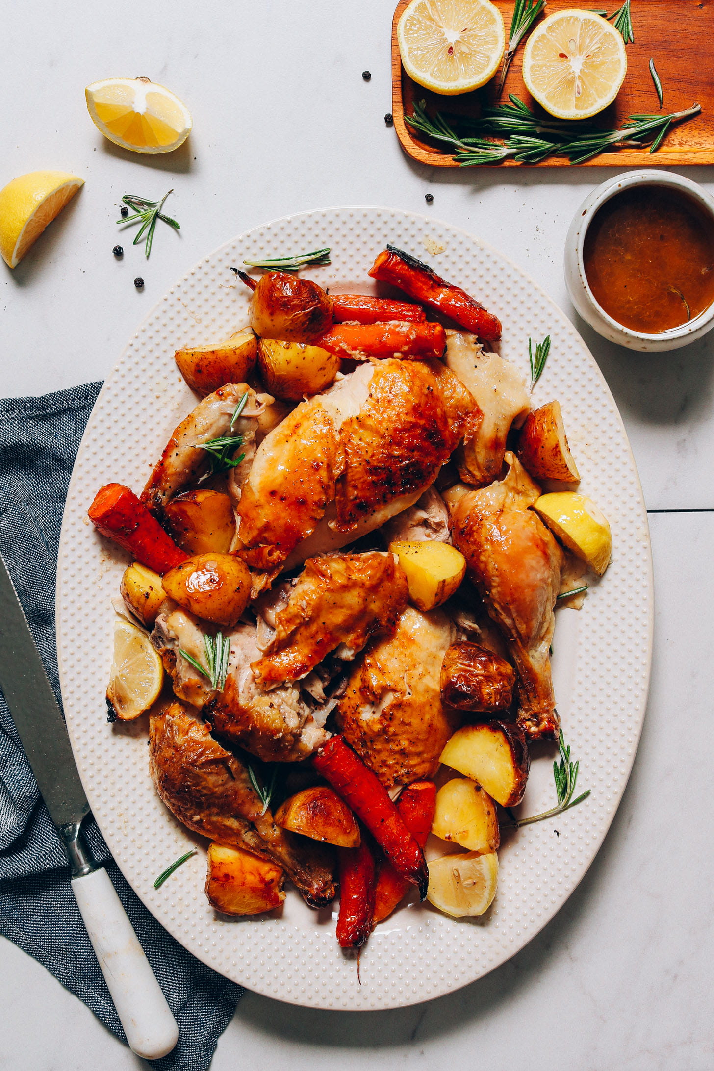 Roast Chicken with Lemon and Herbs