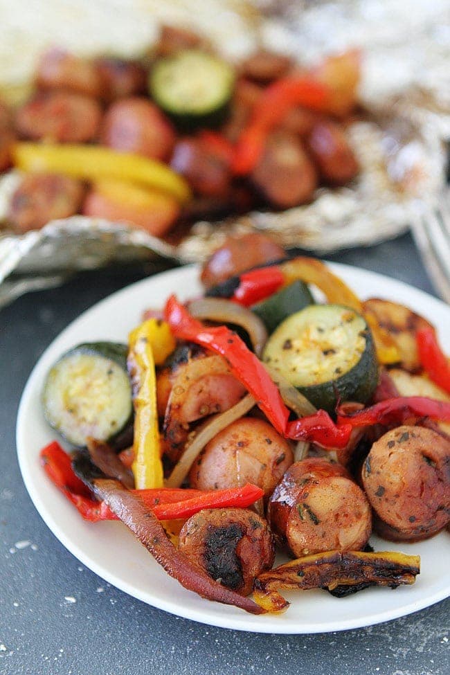Sausage and Veggie Foil Packets