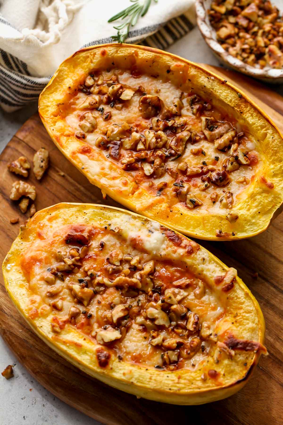 Spaghetti Squash with Pumpkin Alfredo