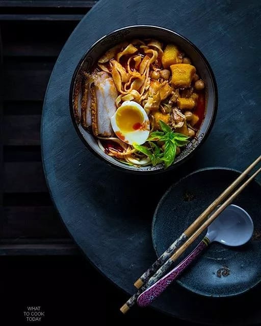 Spicy Pumpkin Pork Noodles