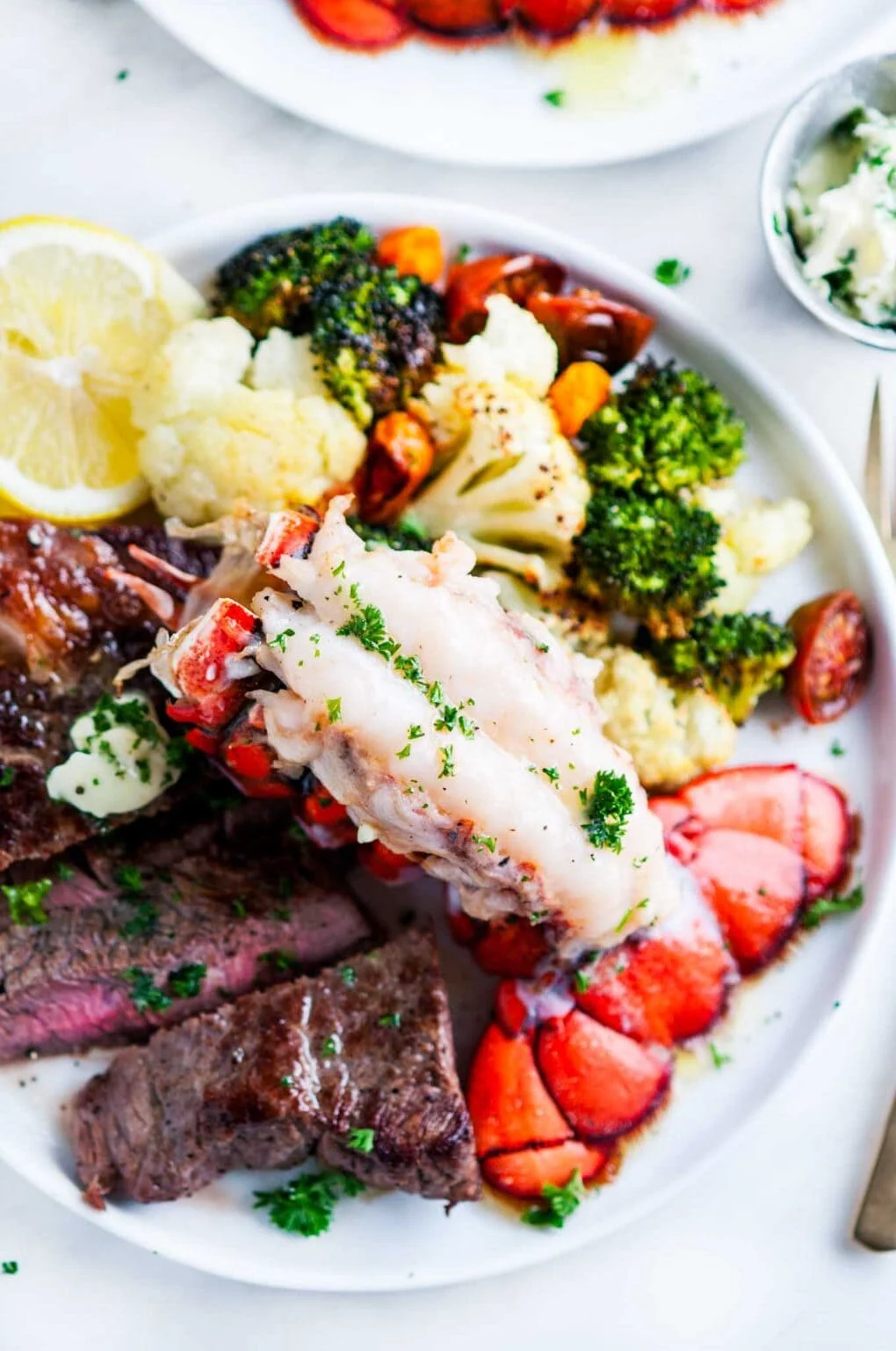 Surf and Turf with Lobster Tails