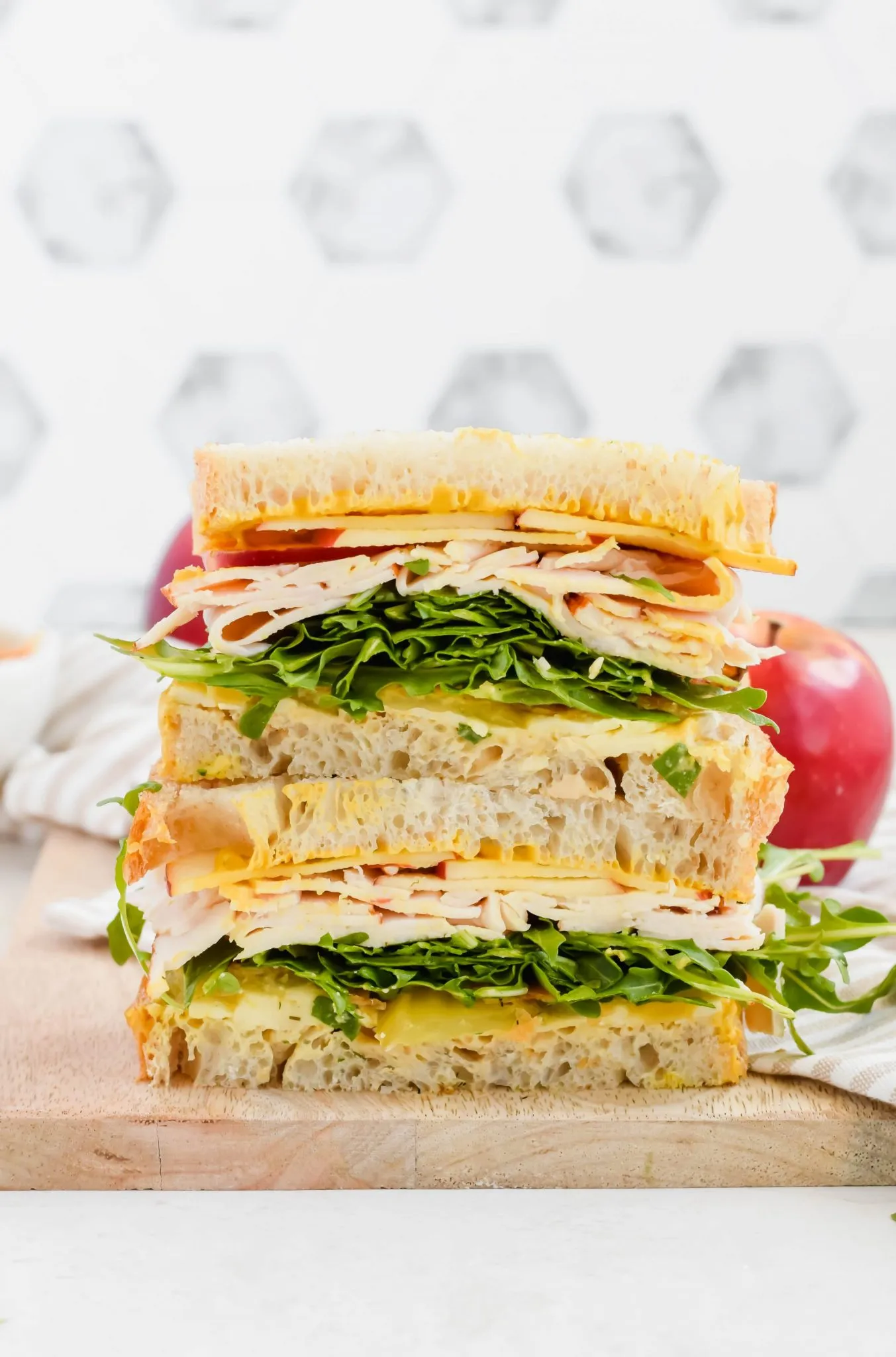 Turkey Apple Cheddar Sandwich