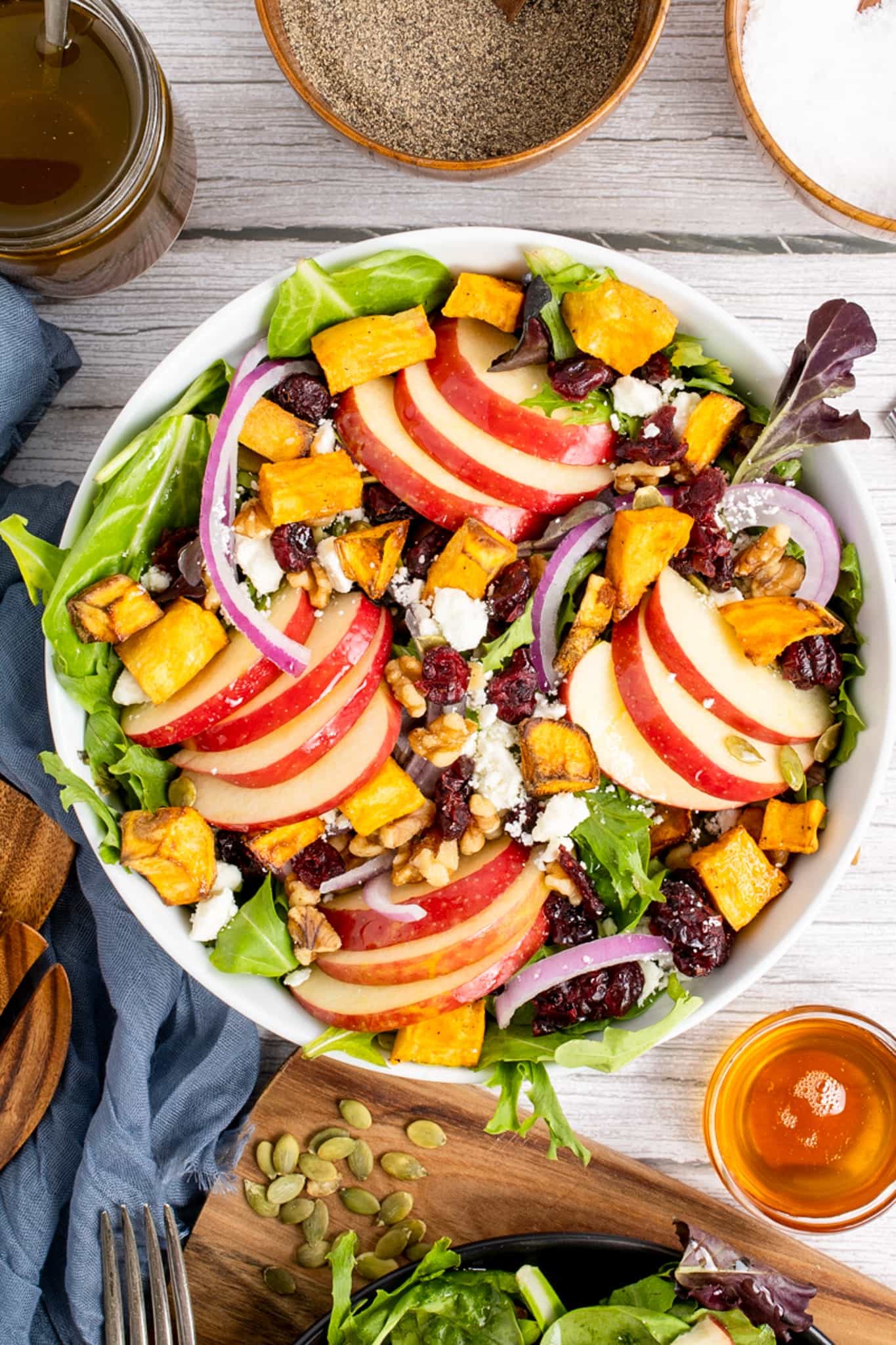 Harvest Salad with Apples and Cranberries