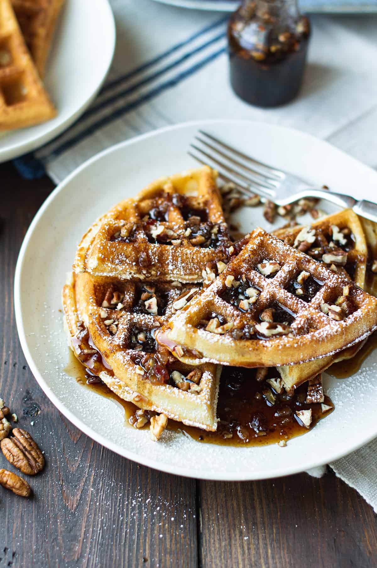 Maple Pecan Waffles